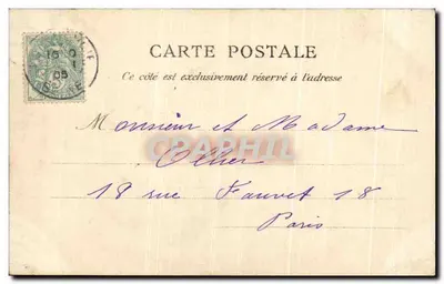 Courbevoie — Avenida Gambetta — Editor C. L. C. n°11 — Verso