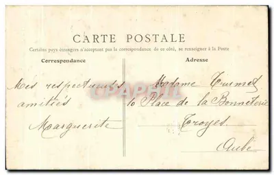 Asnières - Monumento dos Crianças de Asnières — B. F., Paris, n°61 — Verso