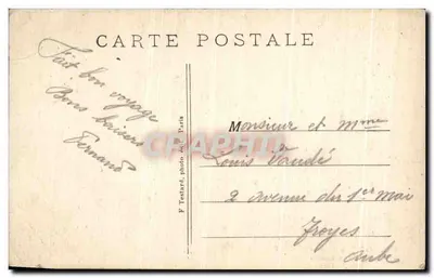 Levallois-Perret — Rue du Marché — F. Testard, fotografia w Paryżu, n°619 — Rewers