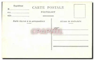 Bruselas — Silla de la Iglesia Sainte-Gudule — editor no identificado, n° 14 — Reverso