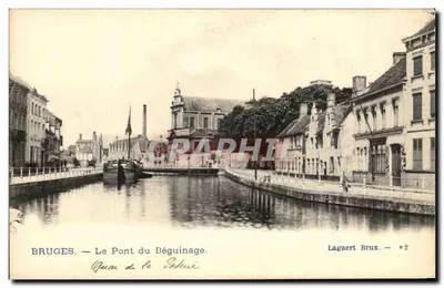 Bruges — O Ponte do Béguinage — Lagaert Brux. n°2