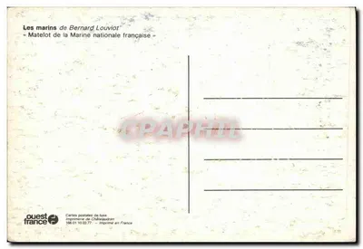Matelot marynarki francuskiej — Bernard Louviot — Drukarnia Châteaudren — Rewers