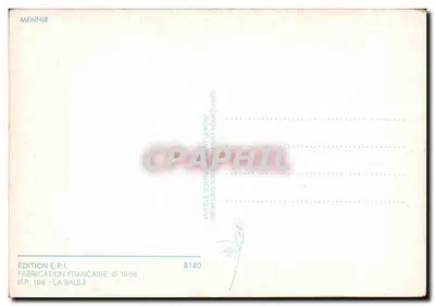 La Bretagne — Menhir — Wydawnictwo E.P.I. — Rewers