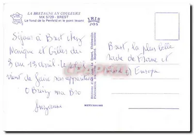 Brest — La base della Penfeld e il ponte levatoio — Edizioni d'Arte JOS — Verso