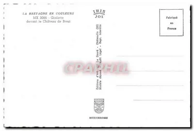 Zamek w Brest — Goélette przed zamkiem — Wydawnictwo Art JOS — Rewers