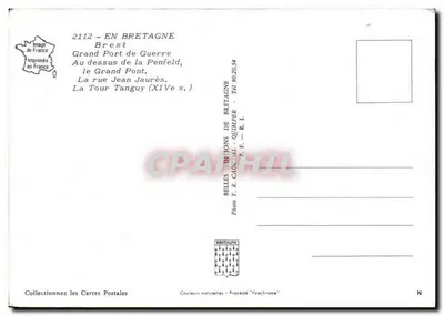 Brest — Grand Port de Guerre, le Grand Pont, la Tour Tanguy — Éditions de Bretagne — Rewers