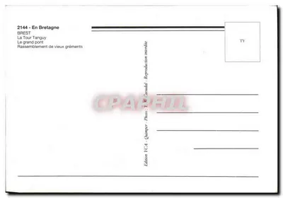Brest 92 — Wszystkie żagle do wiatru — Wydawnictwo YCA, nr 2144 — Rewers