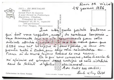 Grote Oorlogshaven — Toren Tanguy — Uitgave YCA — Achterkant