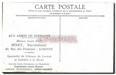 Brest — Katedra Świętego Ludwika — Maison Louis ÉON, Lorient — Rewers