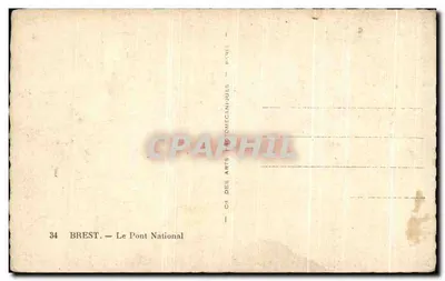 Brest — Most Narodowy — CI des Arts Mécaniques, Paryż — Rewers