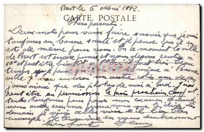 BREST — Sémaphore i wejście do portu wojennego — n°137 — Rewers