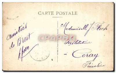 Brest — Cours d'Ajot — Edit. Lagathu, Tabac — Rewers