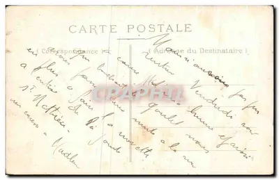 Brest — Zamek — Widok z Mostu Narodowego — Zbiór R. Pelletier, Stara pocztówka Hygiène Moderne wobec Hotelu Continental — Rewers