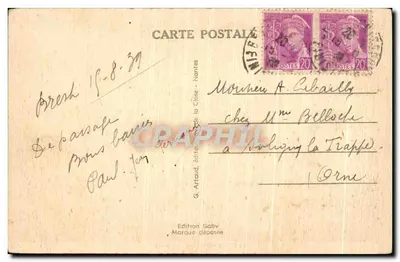 BREST — La Estación — Editor Gaby, n° 256 — Reverso
