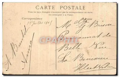 Brest — Zamek, widok z Avant-Port, Prawy Brzeg — Zbiory ND Phot, n° 762 — Rewers