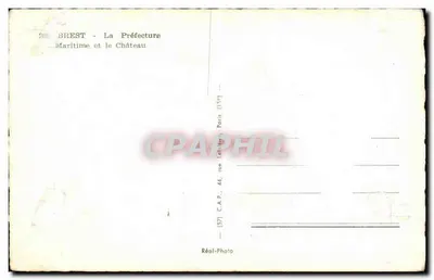 Brest - Prefektura Morska i Zamek — C.A.P. Paris — Rewers