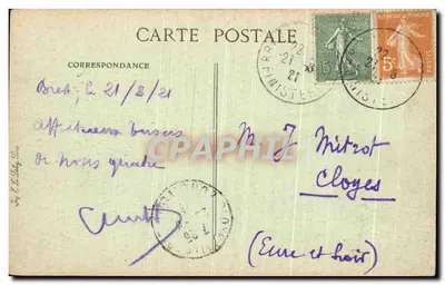 BREST — Vista sull'arsenale (Lato del Castello) — Editore B.D. n°19 — Verso