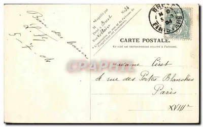 Brest — Przylądek Port. Zamek — V. P. Paris. Nr 9 — Rewers
