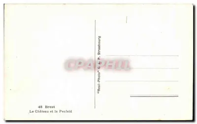 Zamek i Penfeld — Brest — wydawca C.A.P. Strasbourg — Rewers