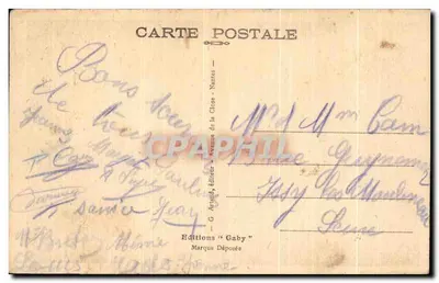 Brest — Monument aan de Amerikanen, Cours Dajot — Gaby — Achterkant