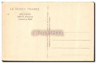 Cuirassé w Rade — Brest (Finistère) — Wydawnictwo Sztuki Yvonne — Rewers