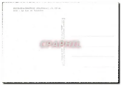Peyrat-le-Château — Jezioro Vassivière — Wydawca Combiér — Rewers