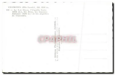 Chamonix — Jezioro Białe, Szpik Zielony, Drusy, Wielkie Jorasse — Jansol — Rewers
