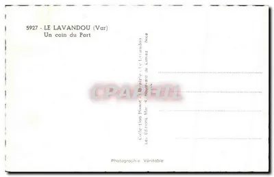 Le Lavandou (Var) — Un coin du Port — Éditions Pissot, Nice — Rewers