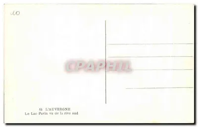 Jezioro Pavin — widok z południowego brzegu — G.d'O — Rewers