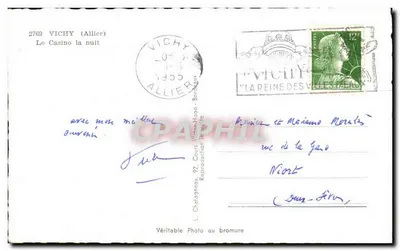 Kasyno w nocy — Vichy (Allier) — L. Cholagneau, n°2769 — Rewers