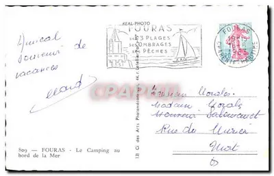 Fouras — Obozowisko przy brzegu morza — Rewers