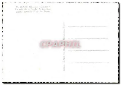 Royan (Charente-Maritime) — Un coin de la Conche de Fonicilden, appelée autrefois Plage des Dames — Éditions MAJO — Verso