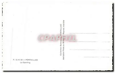 O Sporting — Casino — Restaurante — Pontaillac — Verso