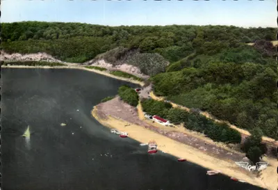 Mervent (Vendée) — A Praia e o Lago — Editor Artaud & Fils, Nantes