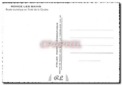 Rota turística na Floresta da Coubre — Ronce les Bains — Atelier fotográfico R.L. — Verso