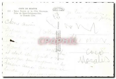 CPSM Royan Entre Royan et la Cote Sauvage Pres de Saint Palais sur Mer — Verso