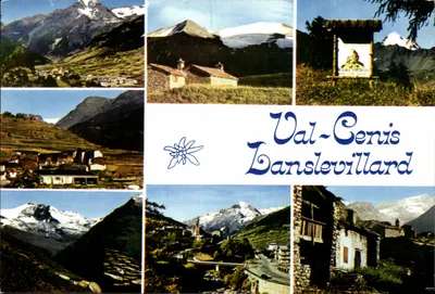 Val-Cenis Lanslevillard — paisagem alpina e aldeia — editor IRIS, n°36