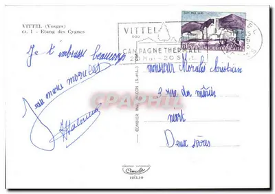 Vittel (Vosges) — Meertje van de Zwanen — Uitgever Hélios — Achterkant