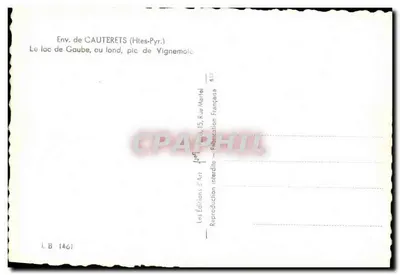 Jezioro Gaube — okolice Cauterets (Hautes-Pyrénées) — Yvon — Rewers