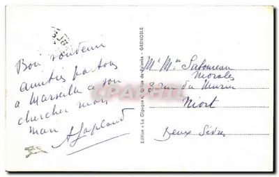 Grenoble - L'Isère i Quais — 47 — Wydawnictwo La Cigogne — Rewers