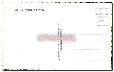 La Corniche d'Or — panoramische uitzicht — Les Éditions FRANK, Nizza — Achterkant