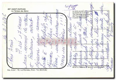 Saint-Raphaël — La Terrasse des Bains — FISA, 537 — Rewers