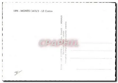 O Casino de Monte-Carlo — vista externa — Edição « La Cigogne » — Verso