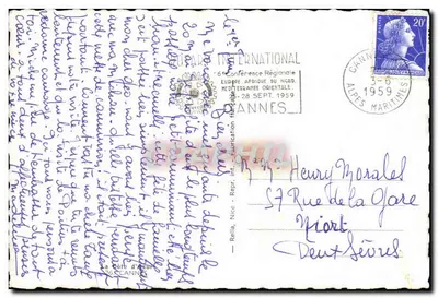 Cannes — Recuerdo de Cannes — La Costa Azul — Reverso