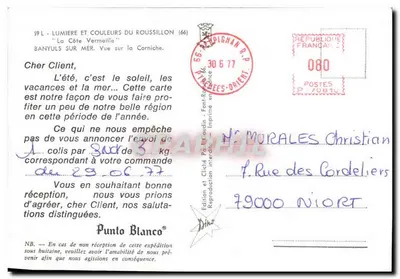 Banyuls-sur-Mer — Widok na Corniche — Wydawnictwo i Miasto P. Lourdin — Rewers