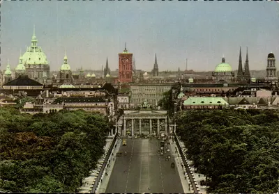 Berlim — Tiergarten com Porta de Brandemburgo — Andrés Verlag, Berlim