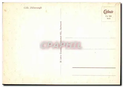 Celle — Zöllnerstraße — Cekade, Dortmund — Verso