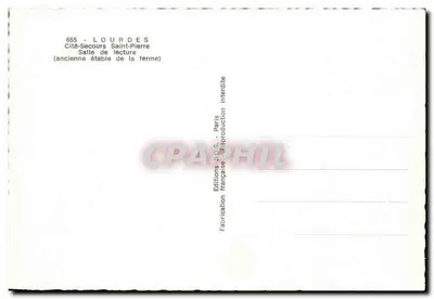 Lourdes — Miasto Odpowiedzi Świętego Piotra — Sala czytania (dawna stajnia farmy) — Rewers