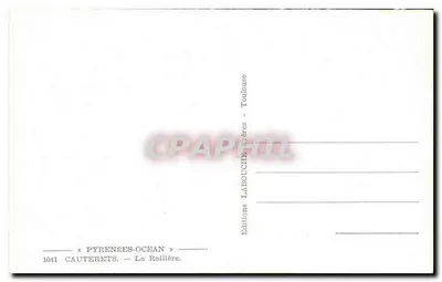 La Raillère — Cauterets — Edities Pyrénées-Océan — Achterkant