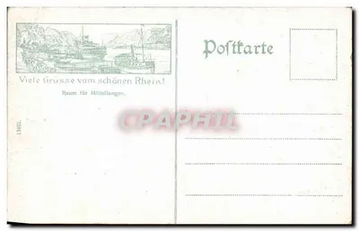 Boppard, Filsen i Kamp — Rhyn — wydawca nieznany, numer serii 13492 — Rewers